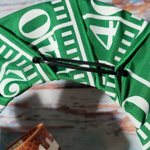 Football Candy Cane Wreath Winter Christmas Wreath - Picture 8 of 9